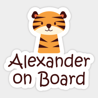 Alexander on board baby sticker Sticker